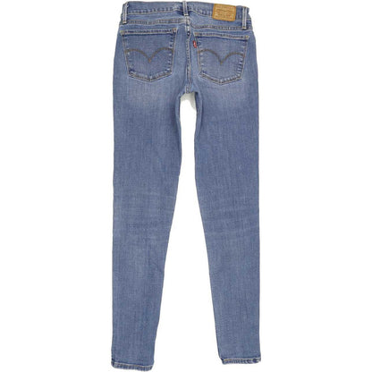 Levi's 710 Super Women Blue Skinny Slim Stretch Jeans W26 L29