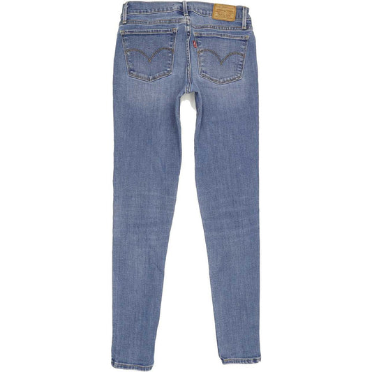 Levi's 710 Super Women Blue Skinny Slim Stretch Jeans W26 L29