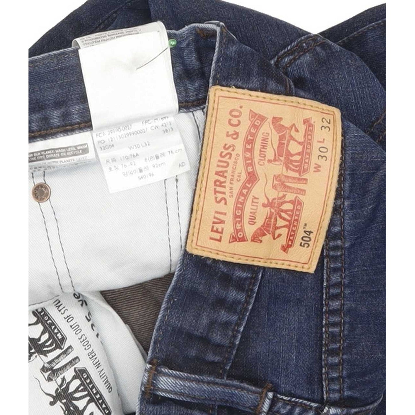 Levi's 504 Men Blue Straight Regular Jeans W30 L29