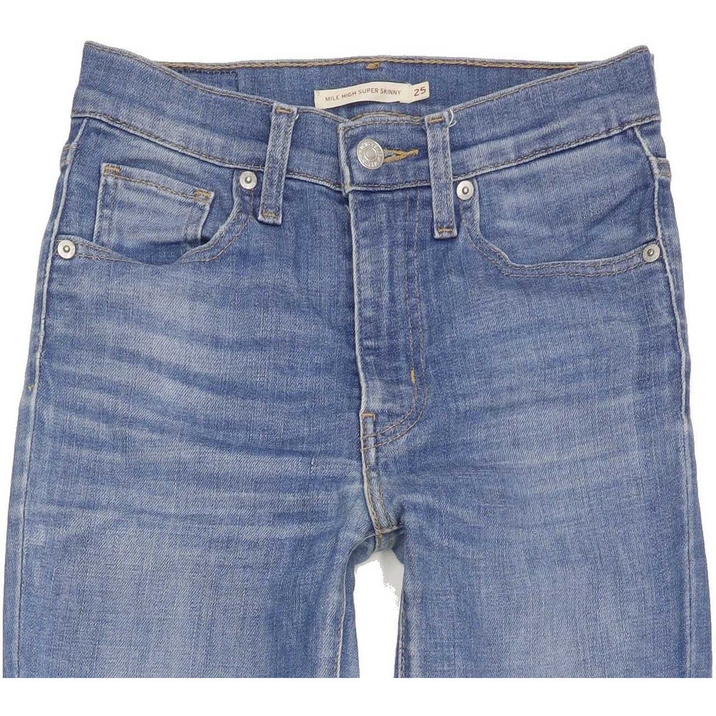 Levi's Mile High Rise Women Blue Skinny Stretch Jeans W25 L34