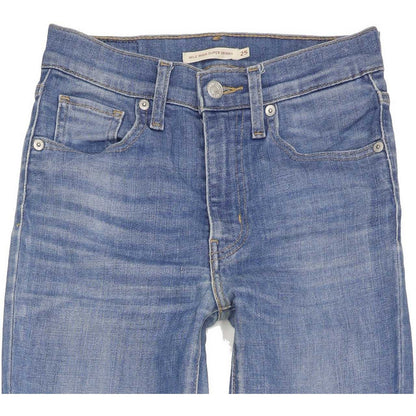 Levi's Mile High Rise Women Blue Skinny Stretch Jeans W25 L34