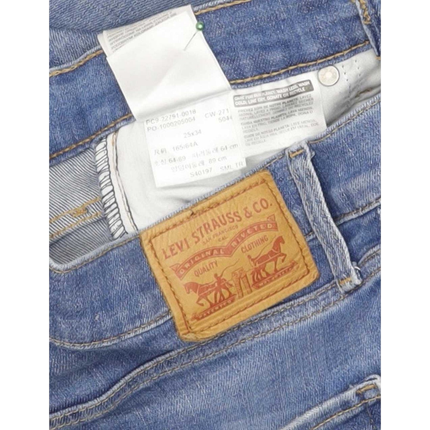 Levi's Mile High Rise Women Blue Skinny Stretch Jeans W25 L34