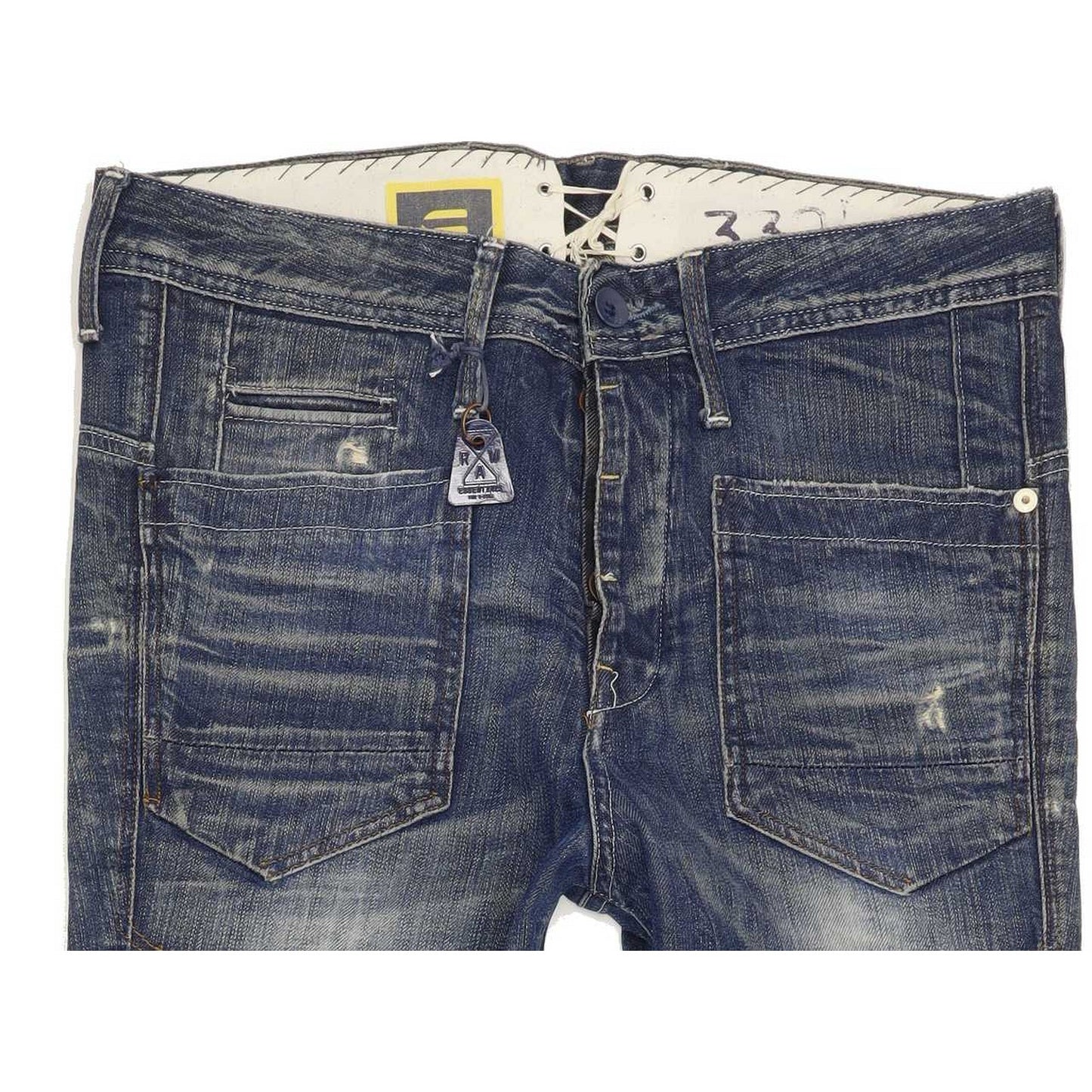 G-Star Low T St Germain Blue Tapered Loose Stretch Jeans High Waisted W26 L32