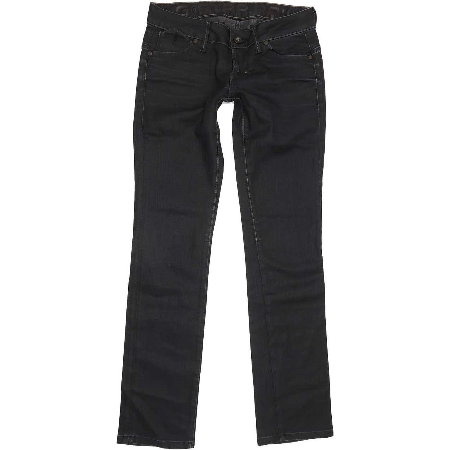 G-Star Corvet Women Navy Straight Slim Stretch Jeans W27 L32