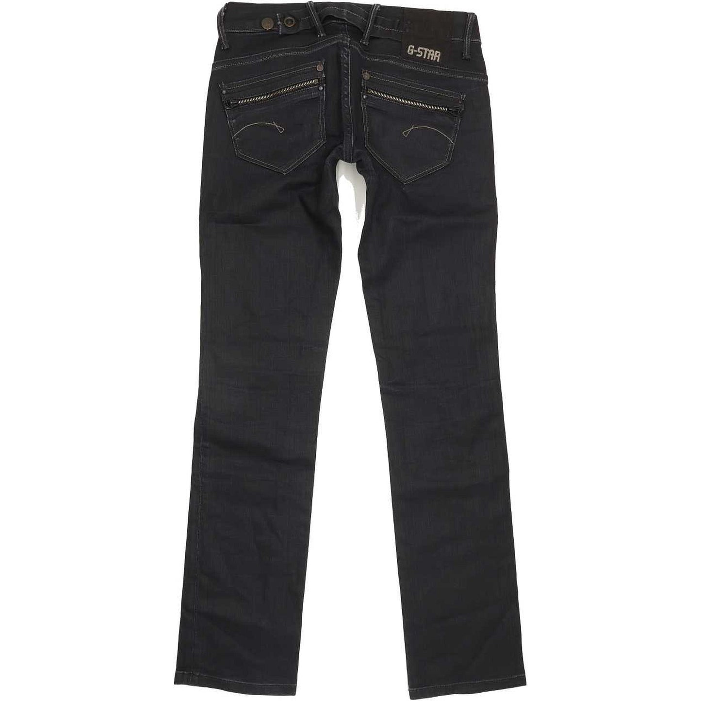 G-Star Corvet Women Navy Straight Slim Stretch Jeans W27 L32