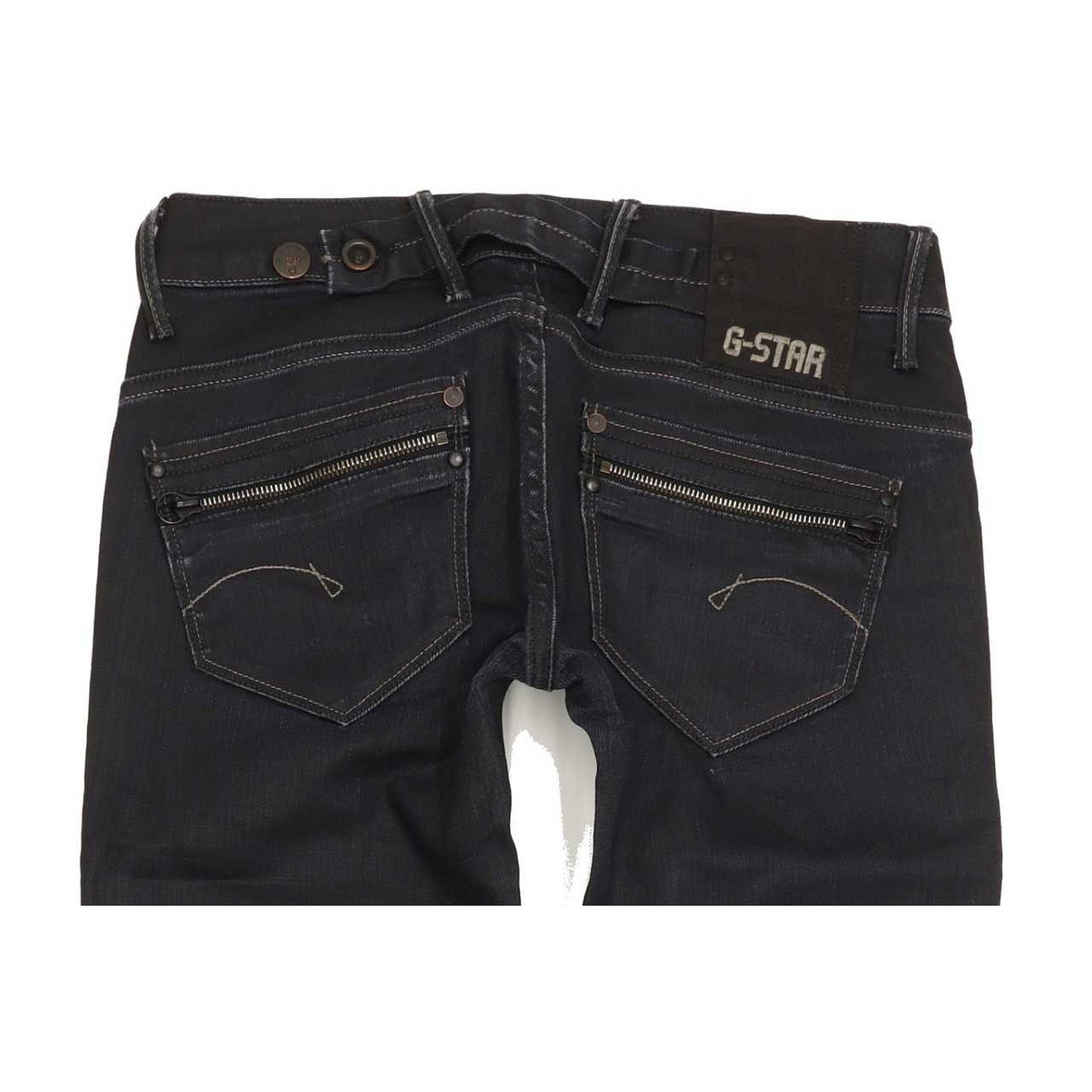 G-Star Corvet Women Navy Straight Slim Stretch Jeans W27 L32