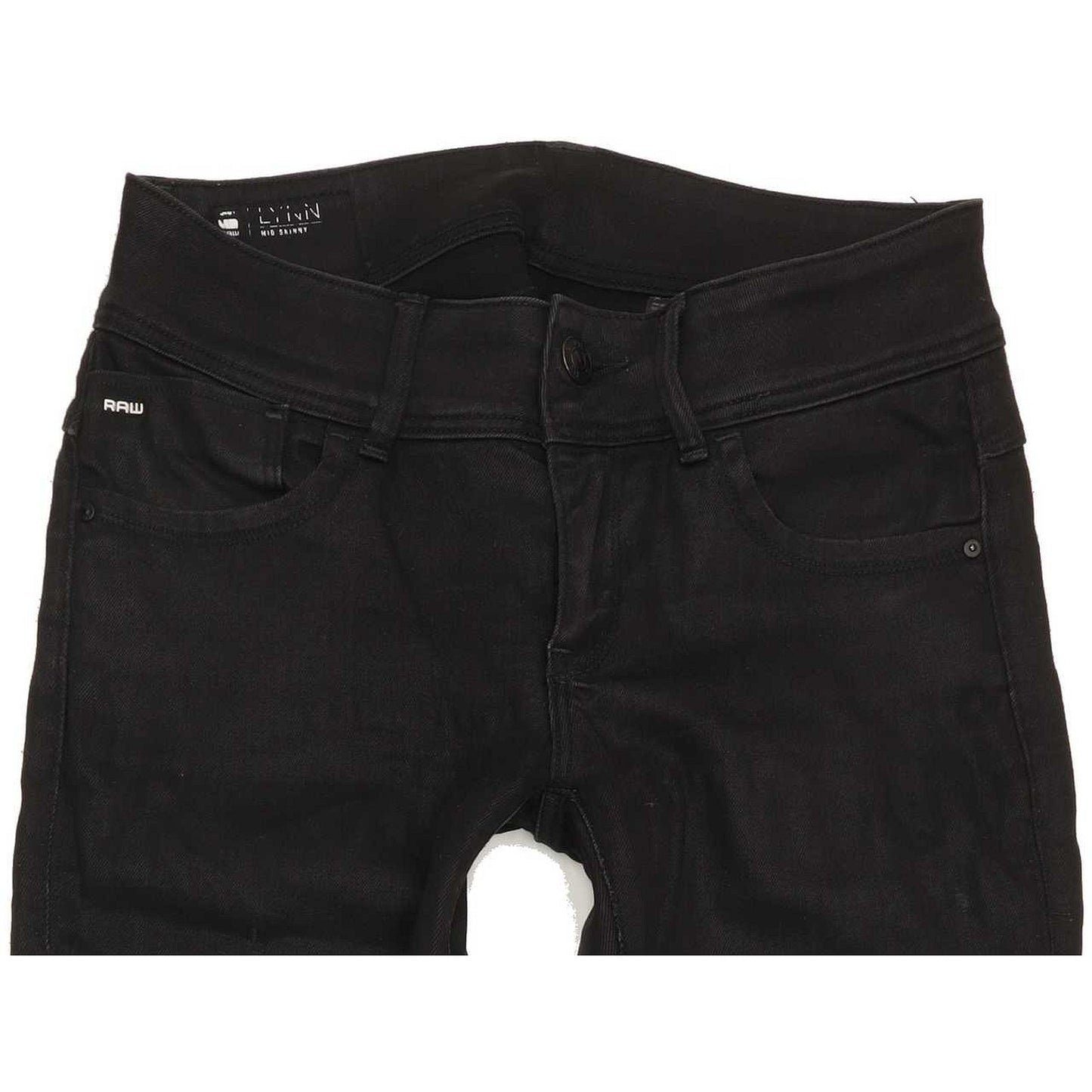 G-Star Lynn Mid Women Black Skinny Slim Stretch Jeans W29 L32