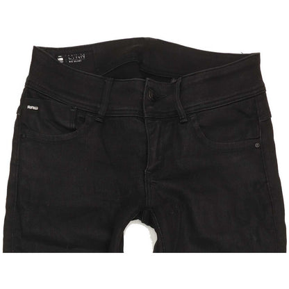 G-Star Lynn Mid Women Black Skinny Slim Stretch Jeans W29 L32