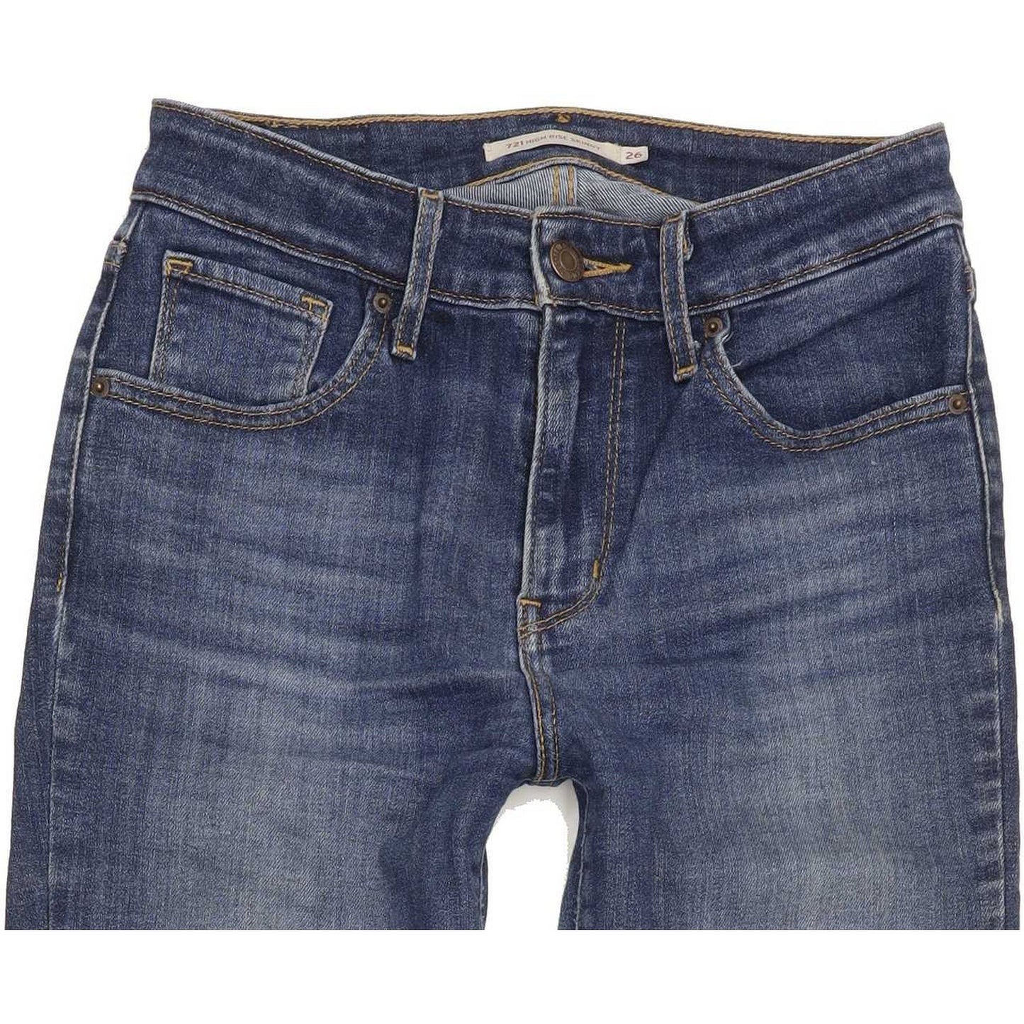 Levi's 721 High Rise Women Blue Skinny Stretch Jeans W26 L30