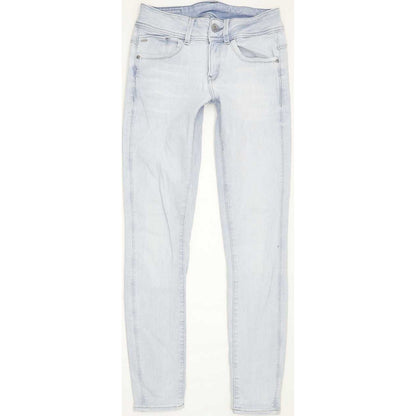 G-Star Lynn Mid Women Blue Skinny Slim Stretch Jeans W26 L29