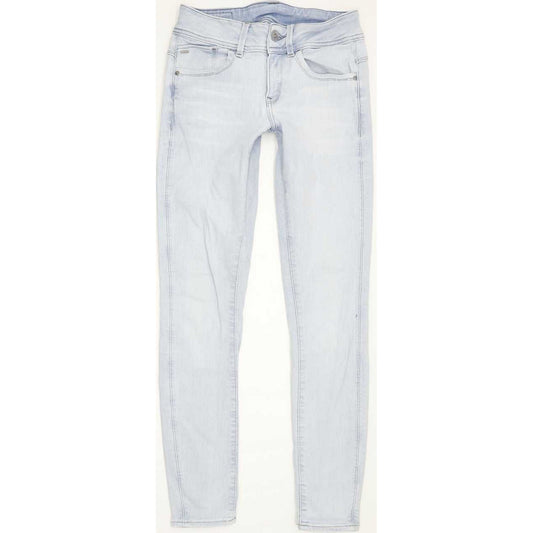 G-Star Lynn Mid Women Blue Skinny Slim Stretch Jeans W26 L29