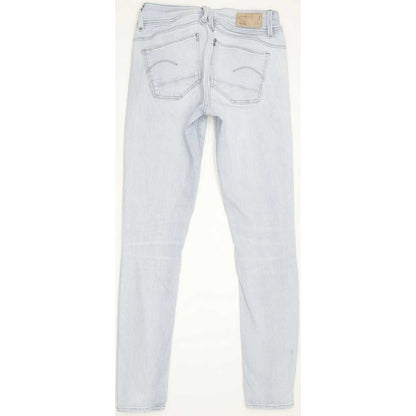 G-Star Lynn Mid Women Blue Skinny Slim Stretch Jeans W26 L29