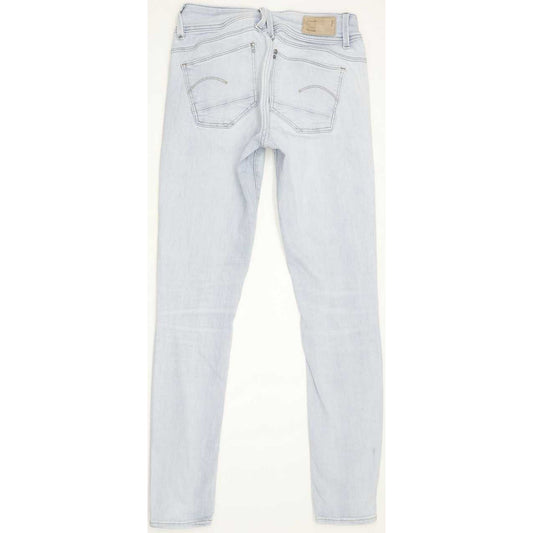 G-Star Lynn Mid Women Blue Skinny Slim Stretch Jeans W26 L29