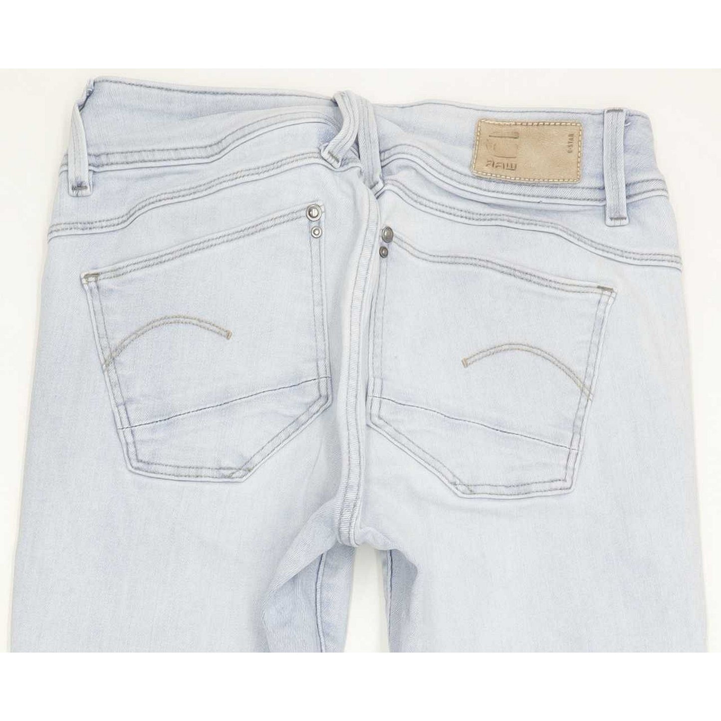 G-Star Lynn Mid Women Blue Skinny Slim Stretch Jeans W26 L29