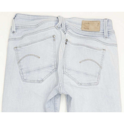 G-Star Lynn Mid Women Blue Skinny Slim Stretch Jeans W26 L29