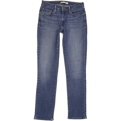 Levi's Mid Rise Women Blue Skinny Slim Stretch Jeans W28 L30