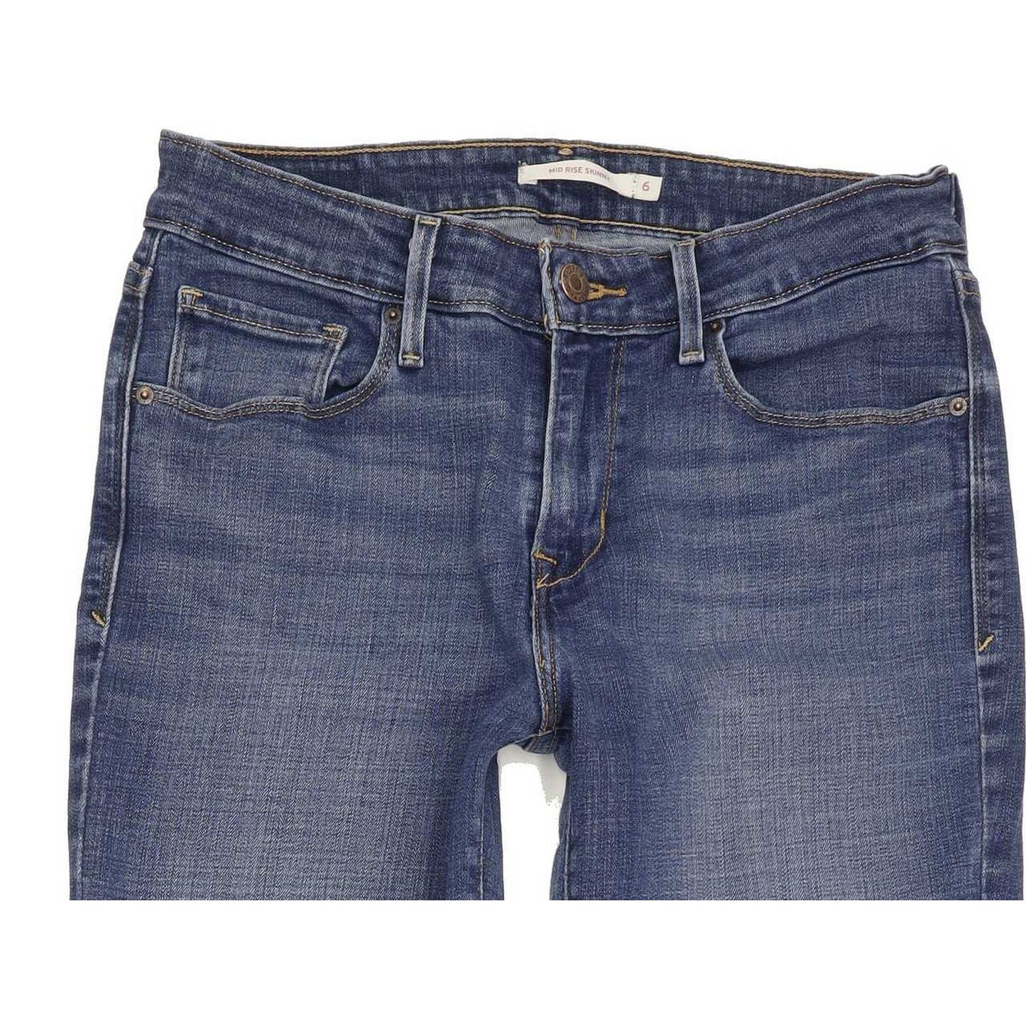 Levi's Mid Rise Women Blue Skinny Slim Stretch Jeans W28 L30