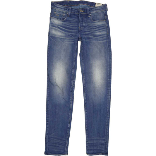 G-Star 3301 Men Blue Tapered Slim Stretch Jeans W29 L34