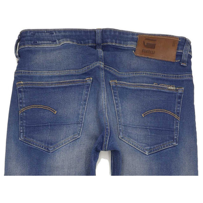 G-Star 3301 Men Blue Tapered Slim Stretch Jeans W29 L34