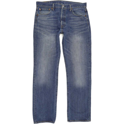 Levi's 501 Men Blue Straight Regular Jeans W34 L31