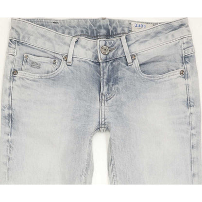 G-Star 3301 Women Grey Skinny Slim Stretch Jeans W28 L32