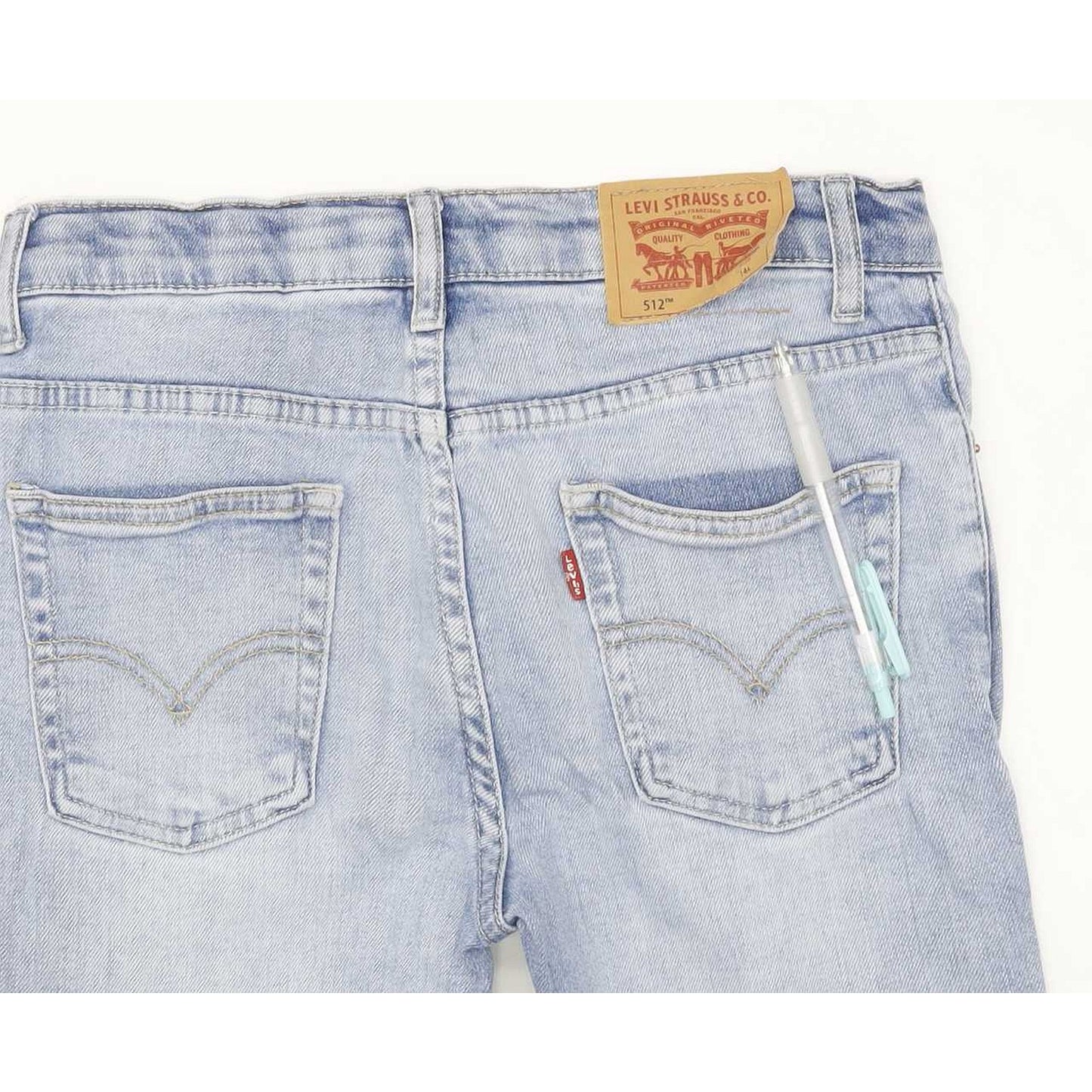 Levi's 512 Kids Blue Tapered Slim Stretch Jeans W26 L30