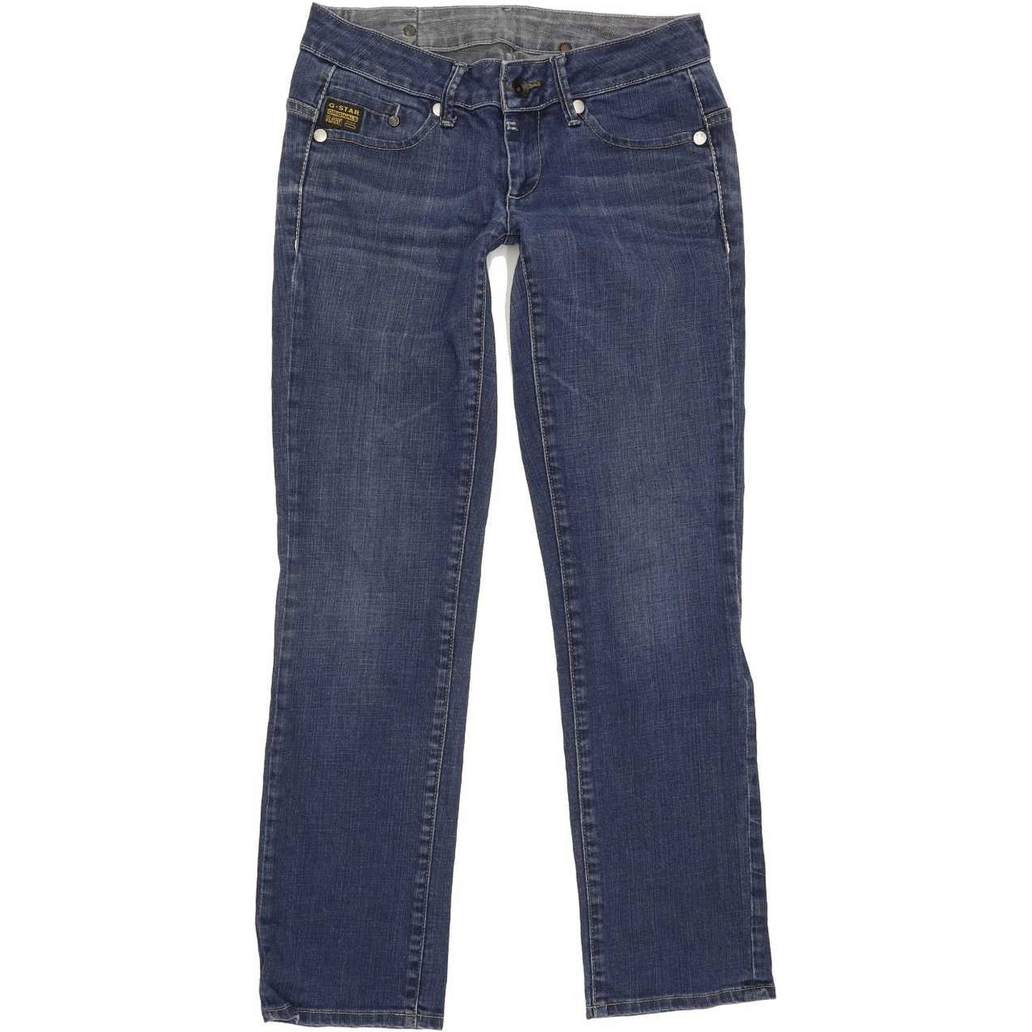 G-Star Midge Women Blue Straight Slim Stretch Jeans W28 L29