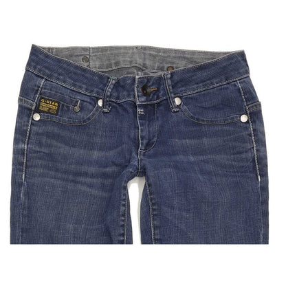 G-Star Midge Women Blue Straight Slim Stretch Jeans W28 L29