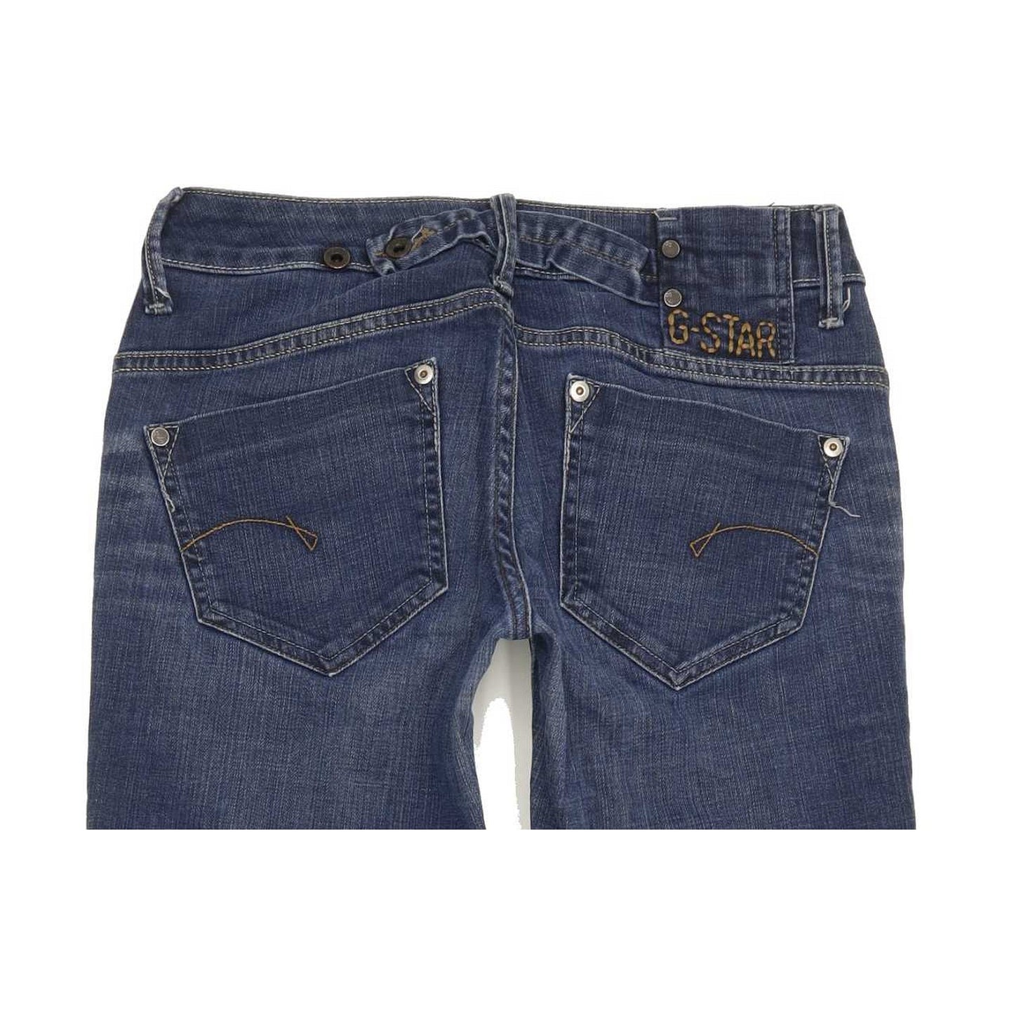 G-Star Midge Women Blue Straight Slim Stretch Jeans W28 L29