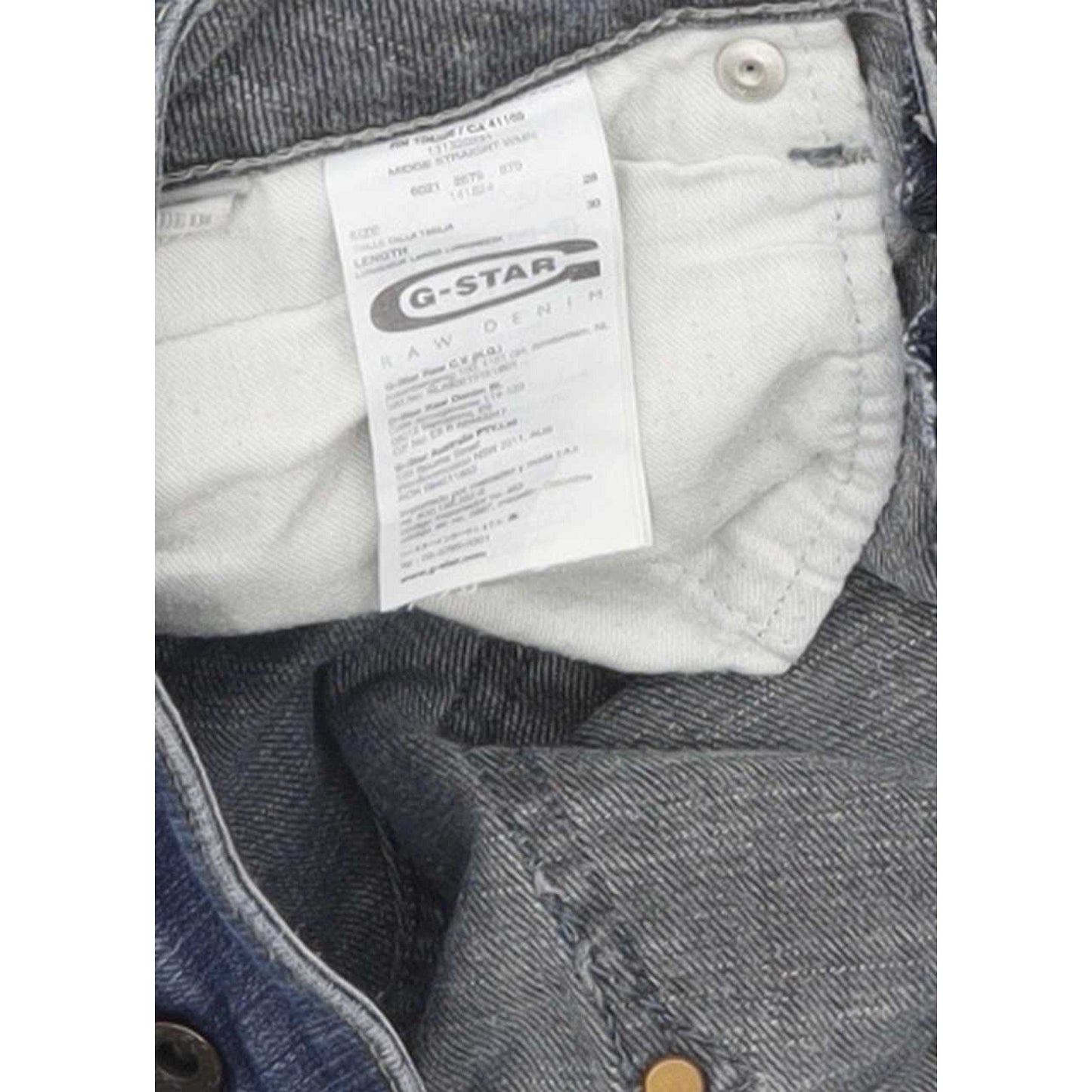 G-Star Midge Women Blue Straight Slim Stretch Jeans W28 L29