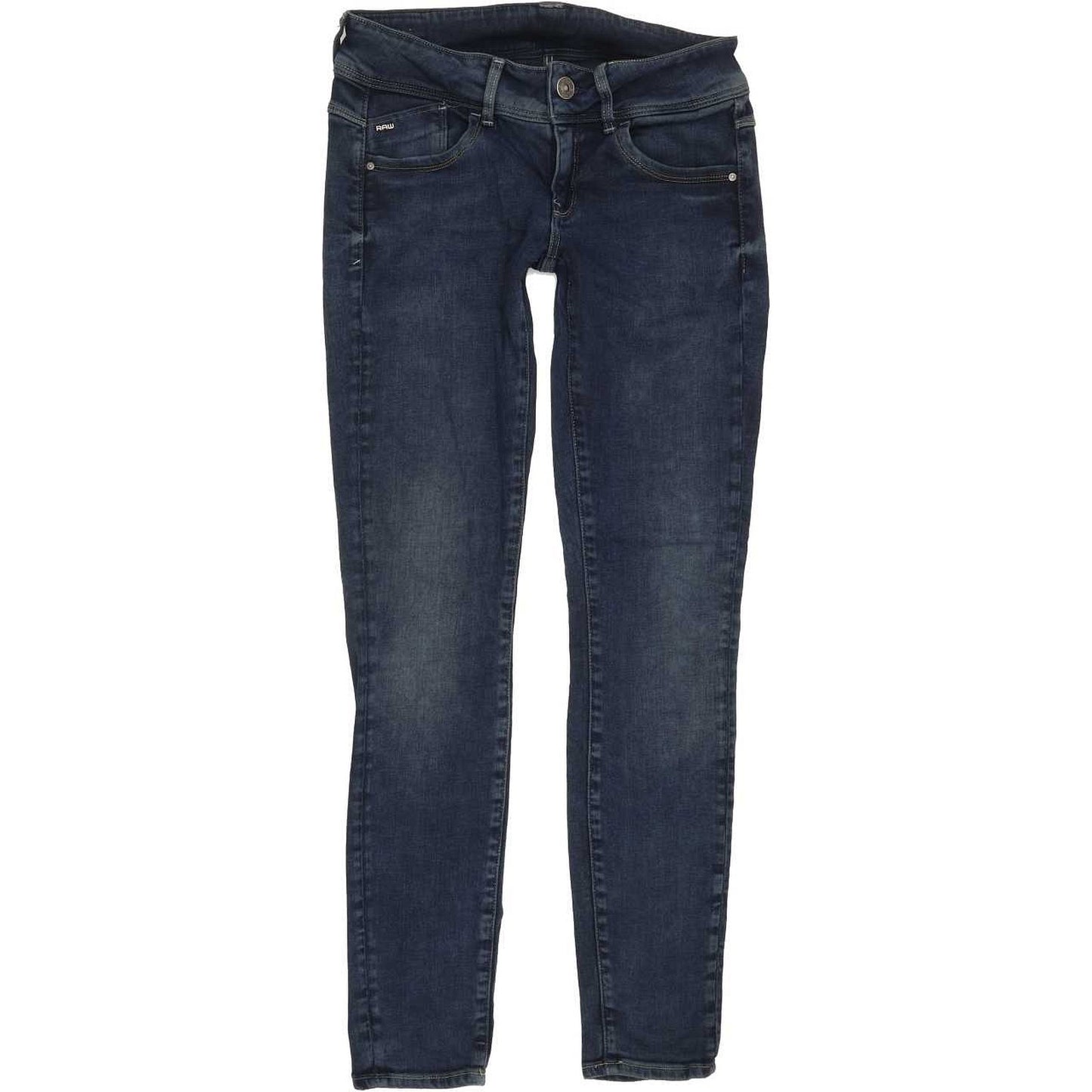 G-Star Lynn Mid Women Blue Skinny Slim Stretch Jeans W26 L30
