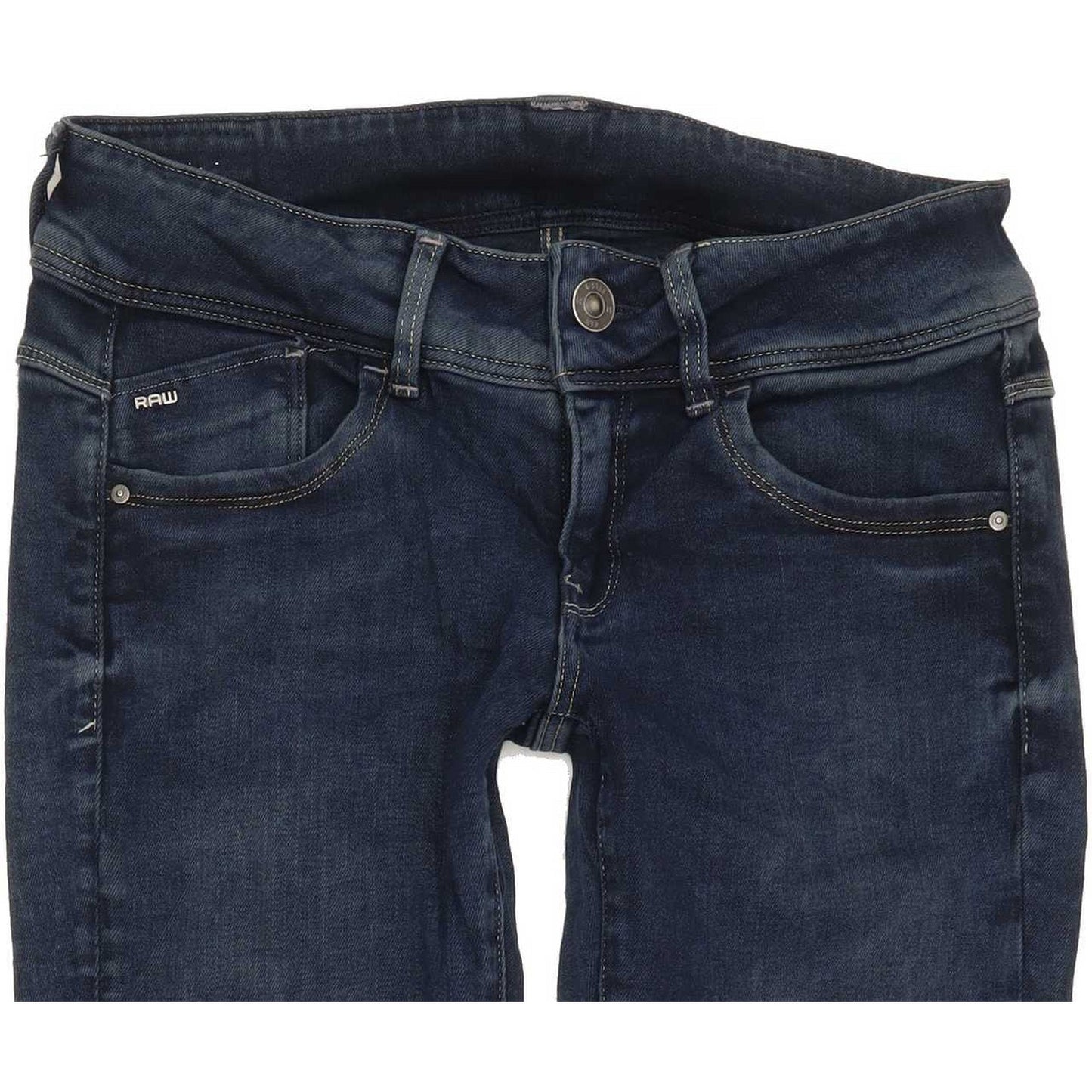 G-Star Lynn Mid Women Blue Skinny Slim Stretch Jeans W26 L30