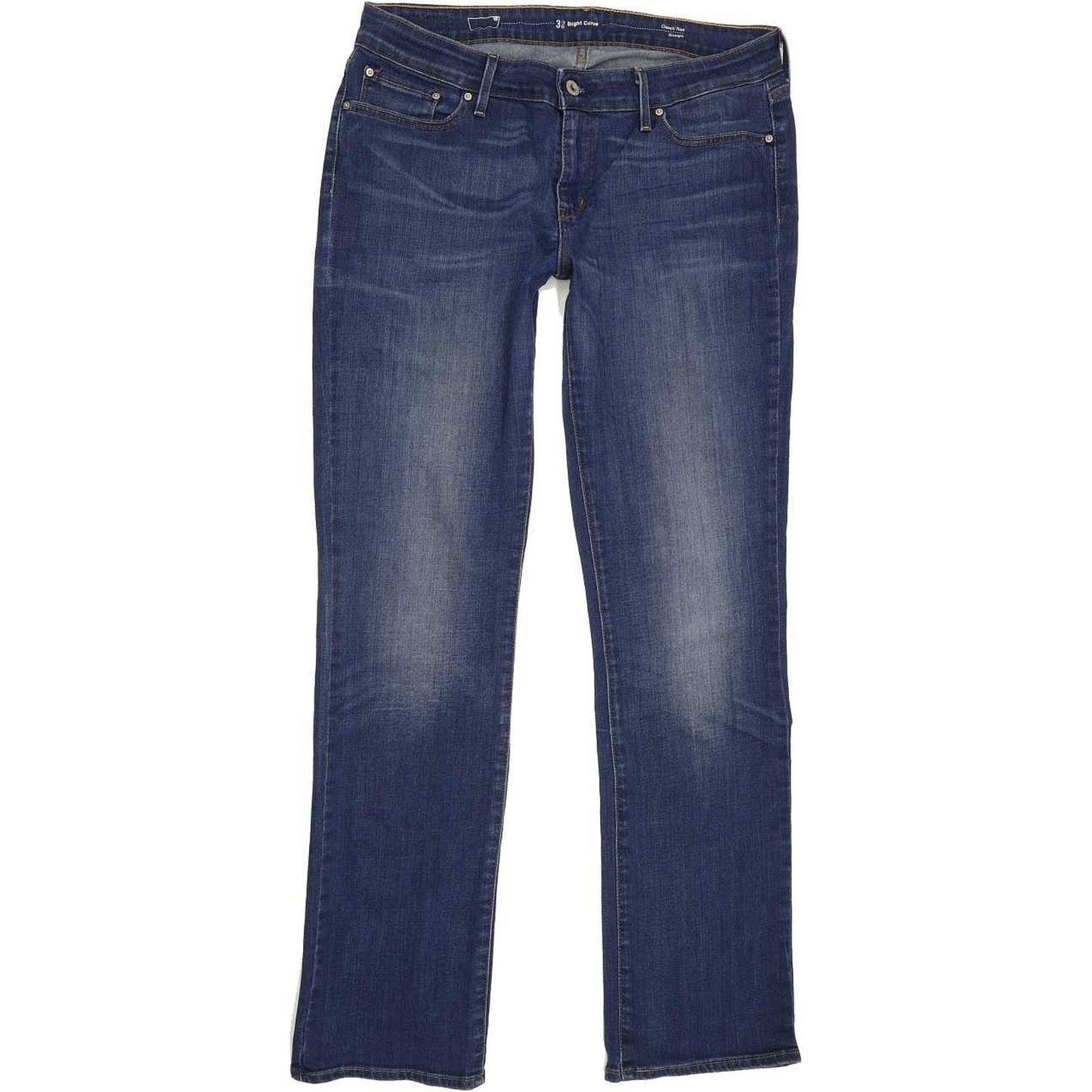 Levi's Slight Curve Women Blue Straight Classic Stretch Jeans W32 L32