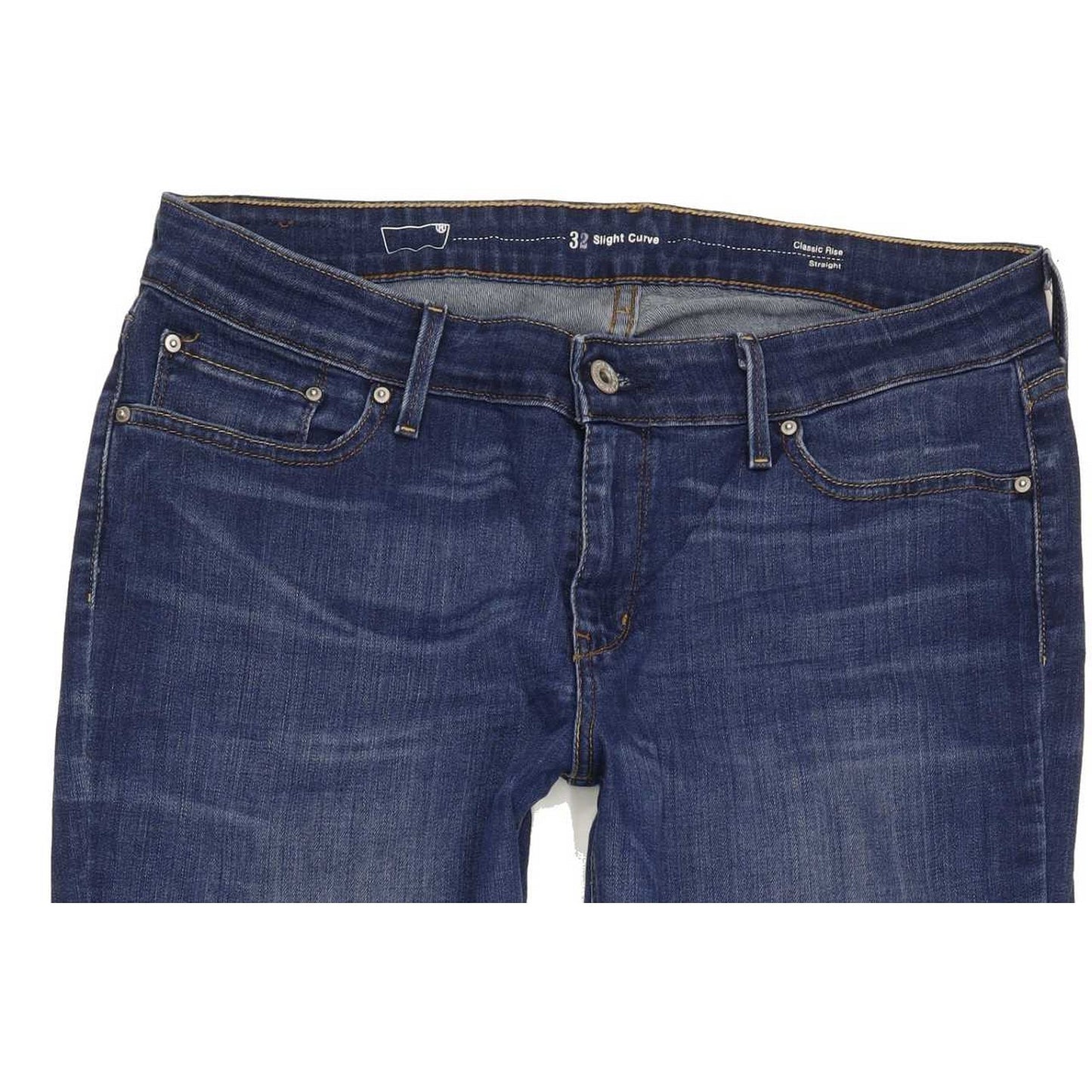 Levi's Slight Curve Women Blue Straight Classic Stretch Jeans W32 L32