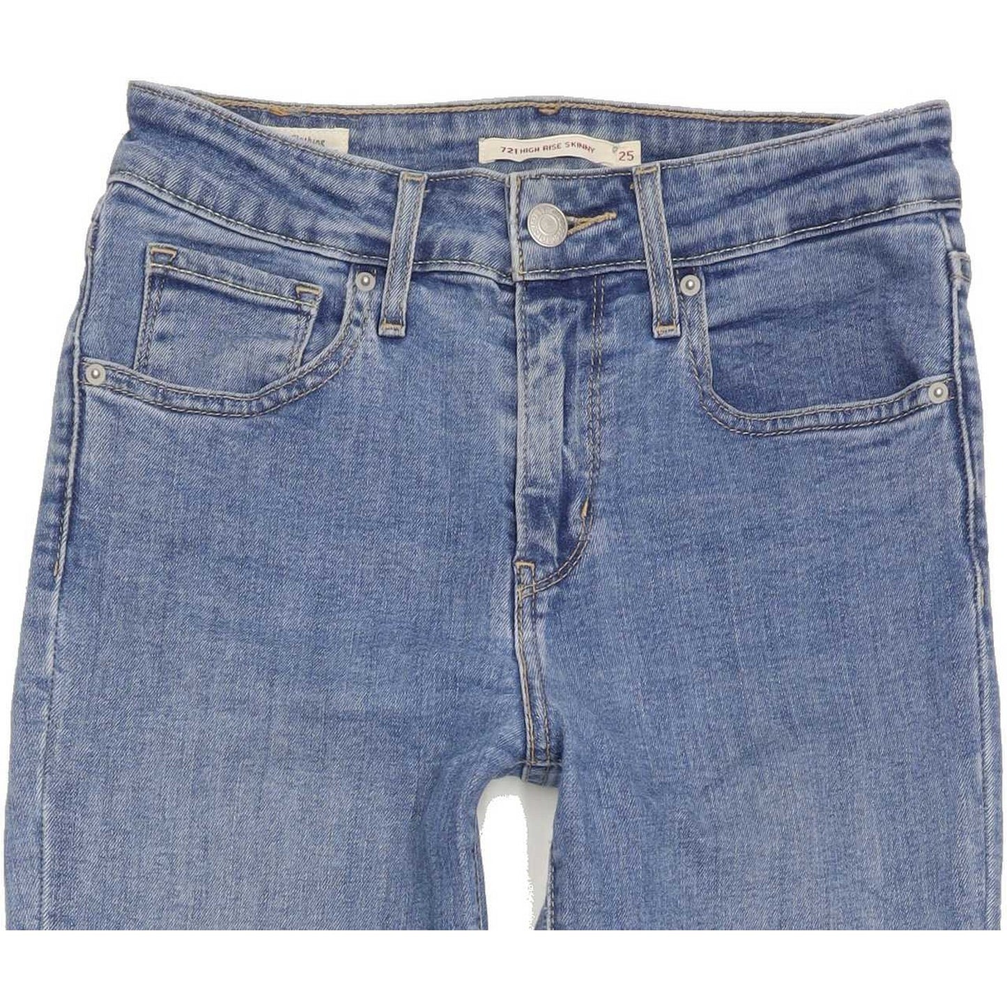 Levi's 721 High Rise Women Blue Skinny Stretch Jeans W25 L30