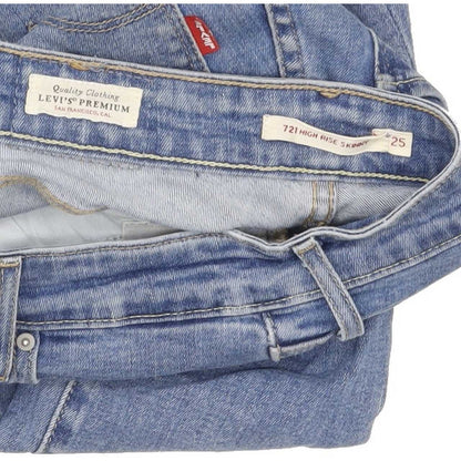 Levi's 721 High Rise Women Blue Skinny Stretch Jeans W25 L30