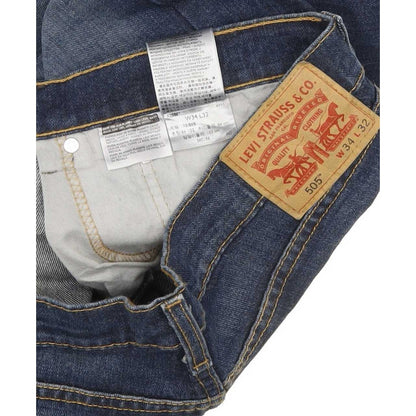 Levi's 505 Men Blue Straight Regular Stretch Jeans W35 L32