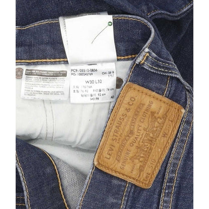 Levi's 510 Men Blue Skinny Slim Stretch Jeans W30 L29