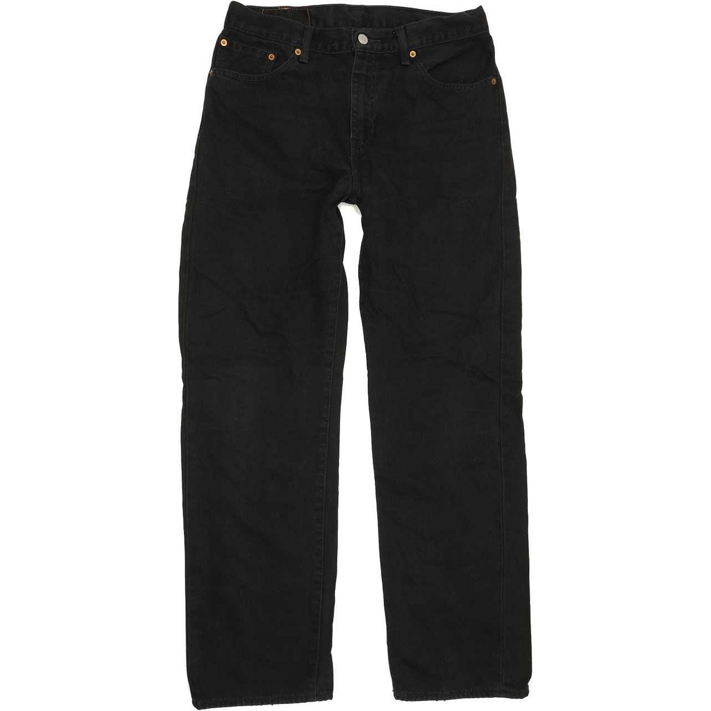 Levi's 751 Men Black Straight Regular Jeans W33 L31