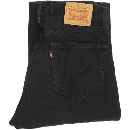 Levi's 751 Men Black Straight Regular Jeans W33 L31