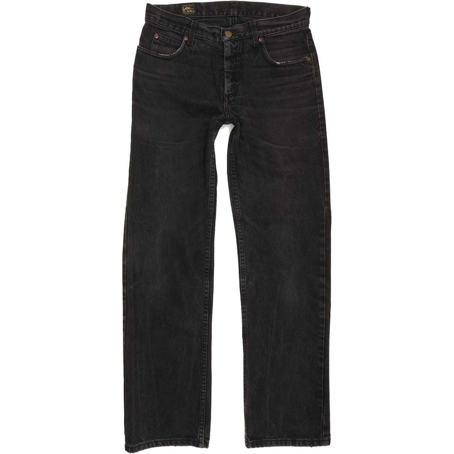 Lee Men Black Straight Regular Jeans W32 L31
