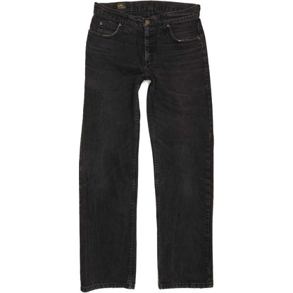 Lee Men Black Straight Regular Jeans W32 L31