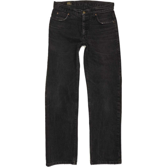 Lee Men Black Straight Regular Jeans W32 L31