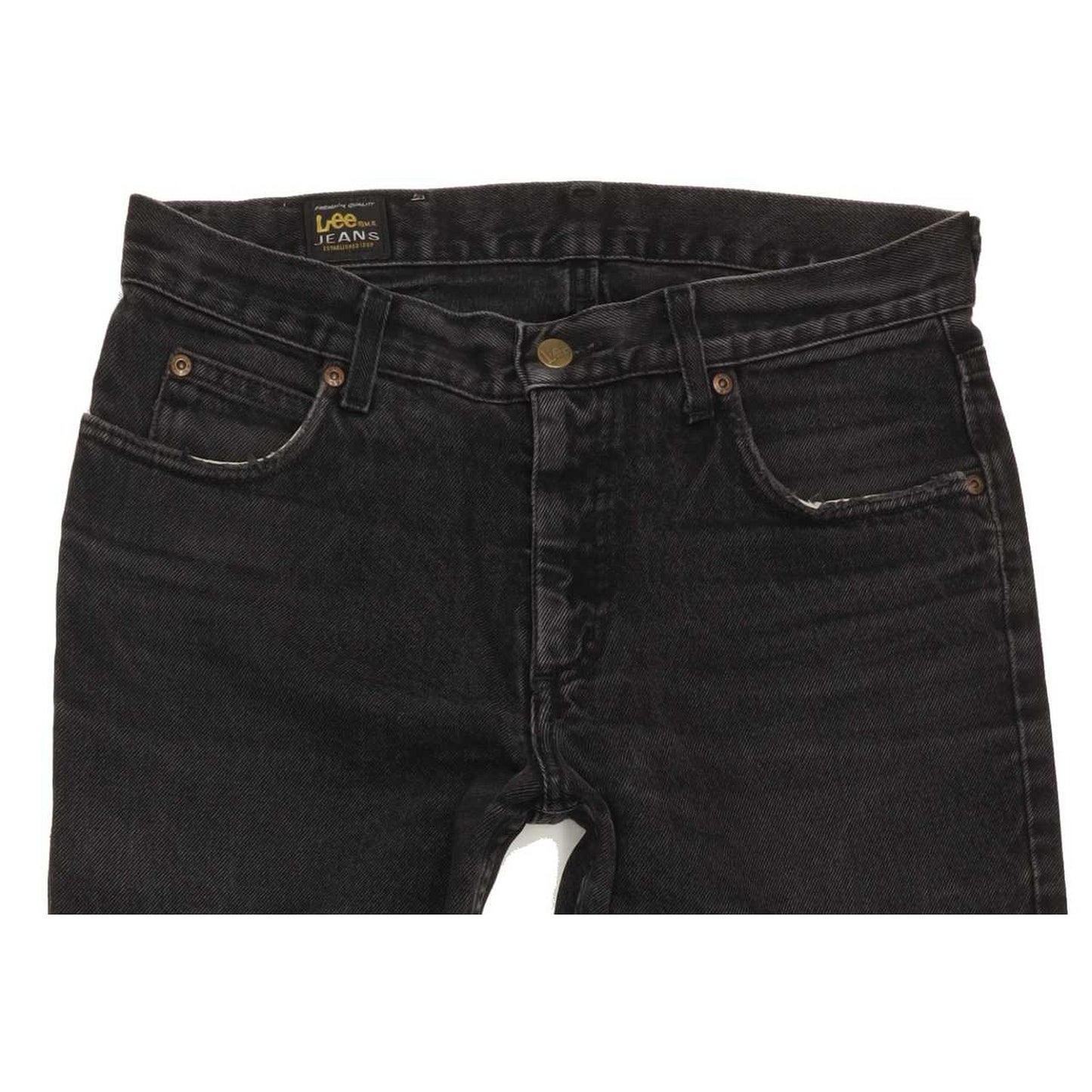 Lee Men Black Straight Regular Jeans W32 L31
