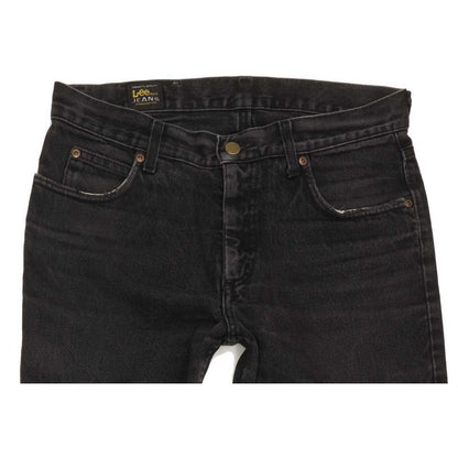 Lee Men Black Straight Regular Jeans W32 L31