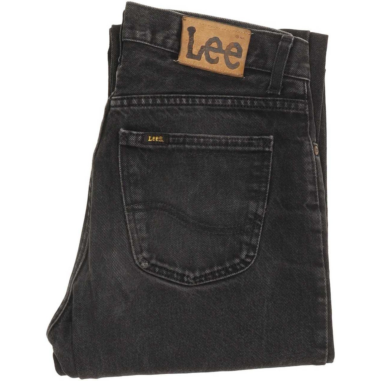 Lee Men Black Straight Regular Jeans W32 L31