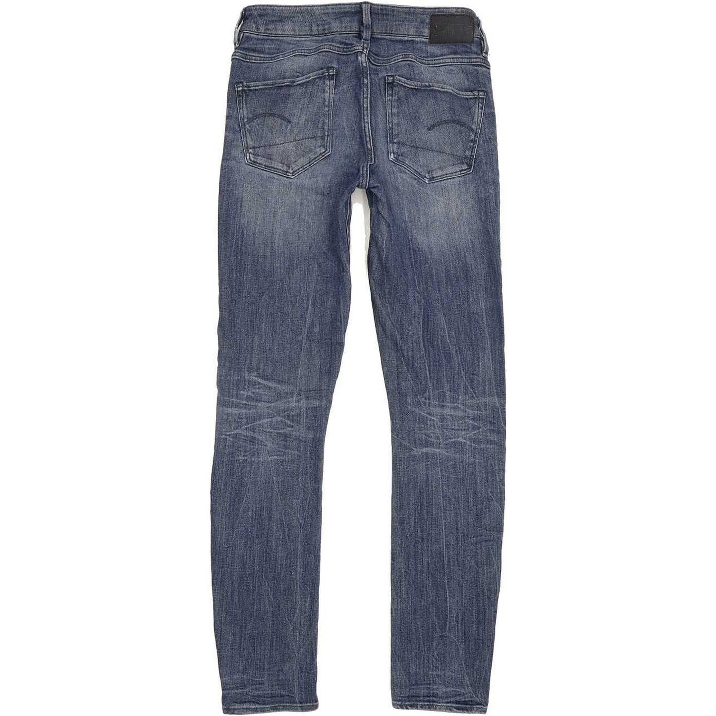 G-Star 3301 Deconst Mid Women Blue Skinny Slim Stretch Jeans W25 L29