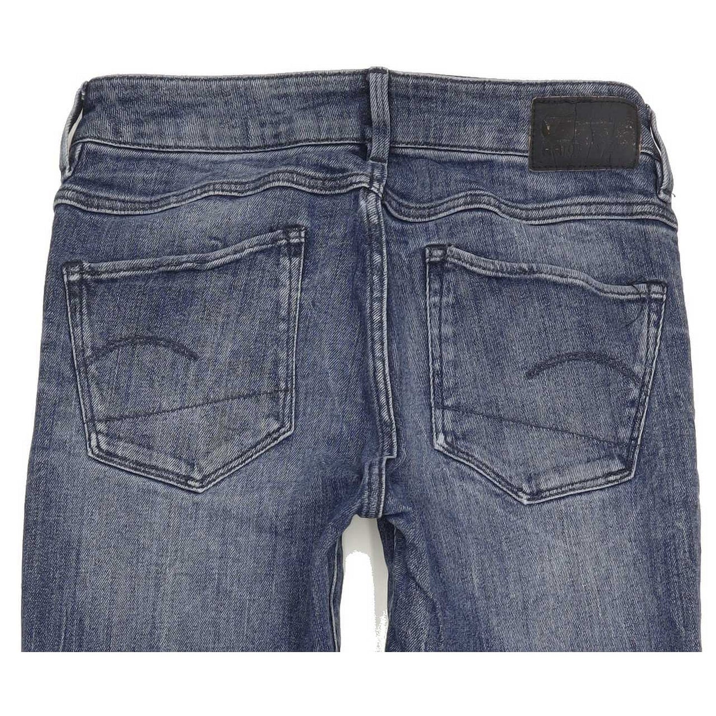 G-Star 3301 Deconst Mid Women Blue Skinny Slim Stretch Jeans W25 L29