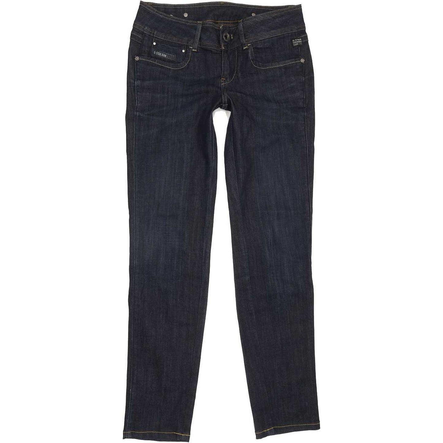 G-Star New Ford Women Blue Straight Slim Stretch Jeans W28 L30