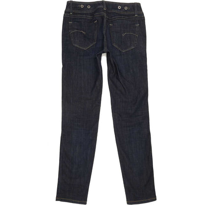 G-Star New Ford Women Blue Straight Slim Stretch Jeans W28 L30